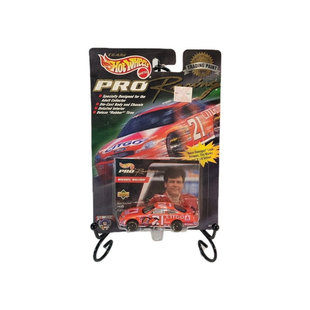 Hot Wheels 1998 Pro Racing #21 MICHAEL WALTRIP CITGO CAR, Collector Edition NIP
